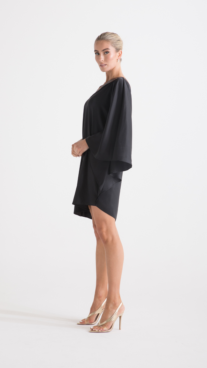 Paris Embellished Dress - Black