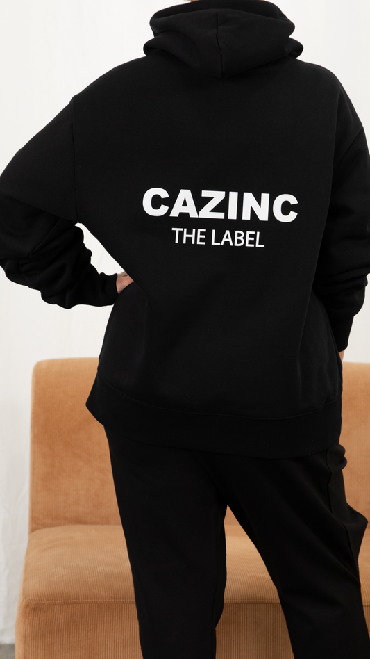 CTL Unisex Oversized Longline Hoodie - Black