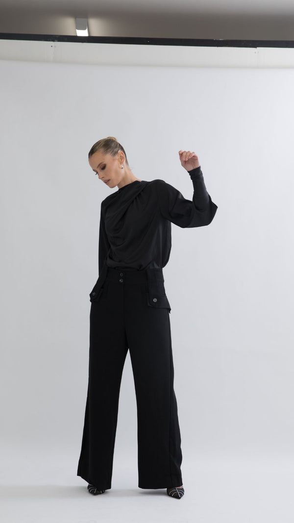 Leon Relaxed Pants - Black