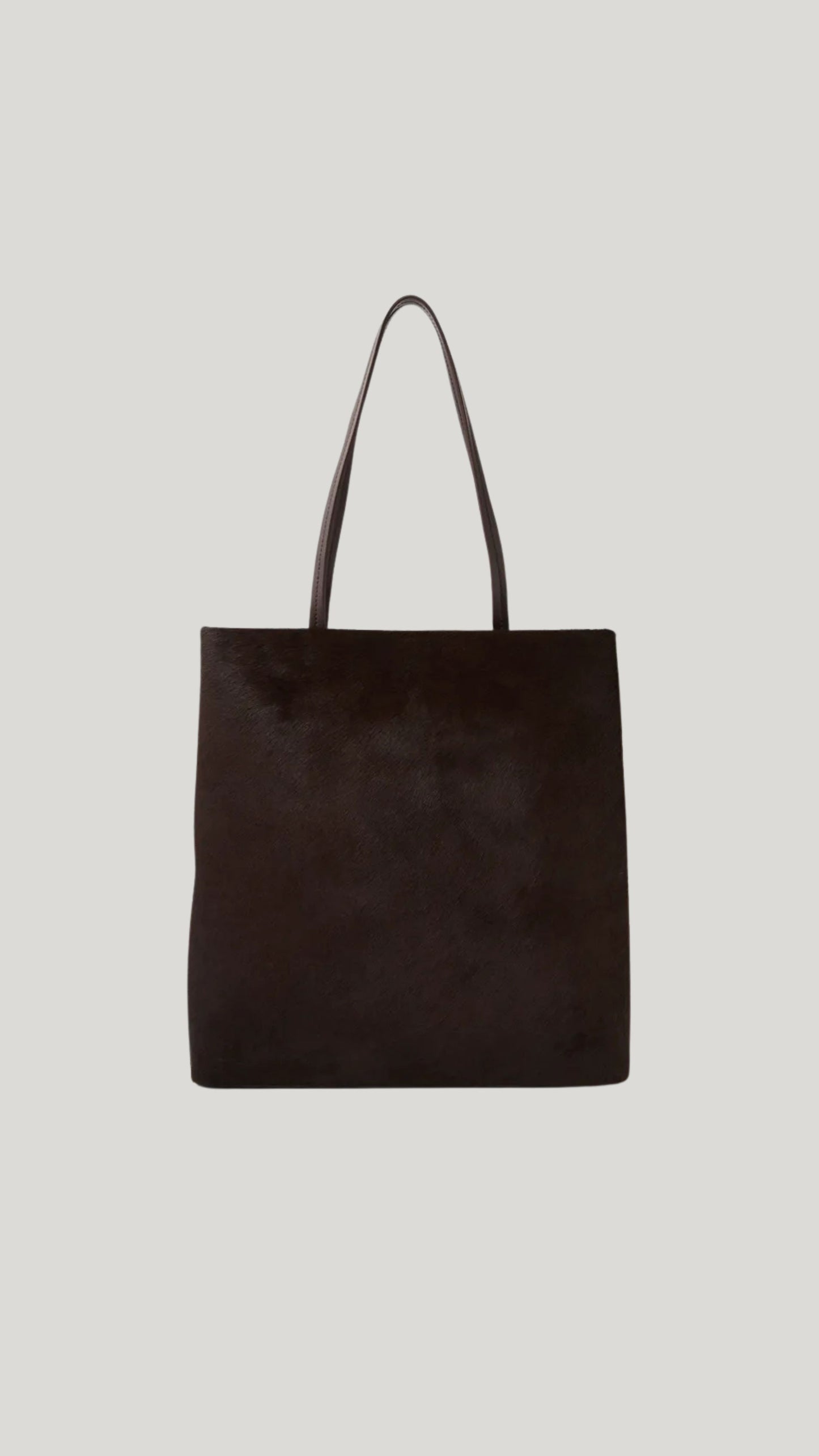 Talli Pony Leather Tote Bag - Dark Chocolate