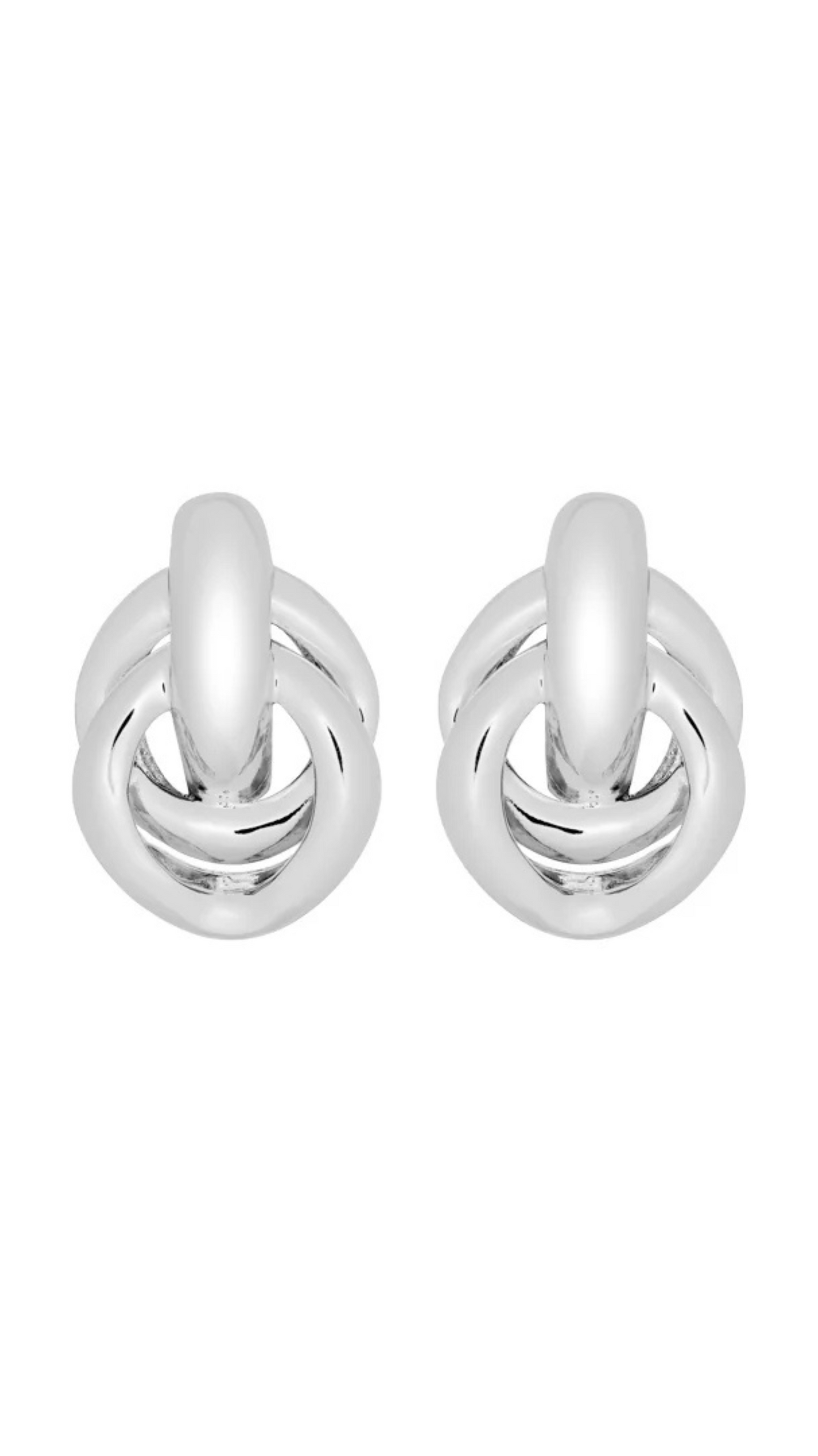 Kitte Network Earrings - Silver