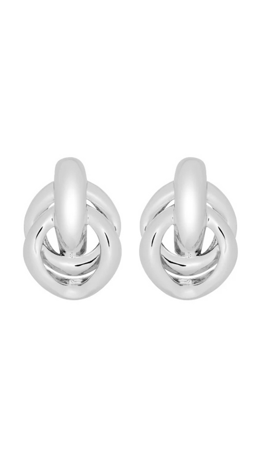 Kitte Network Earrings - Silver