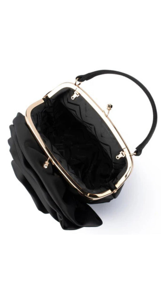 Rosita Rosette Frame Bag - Black
