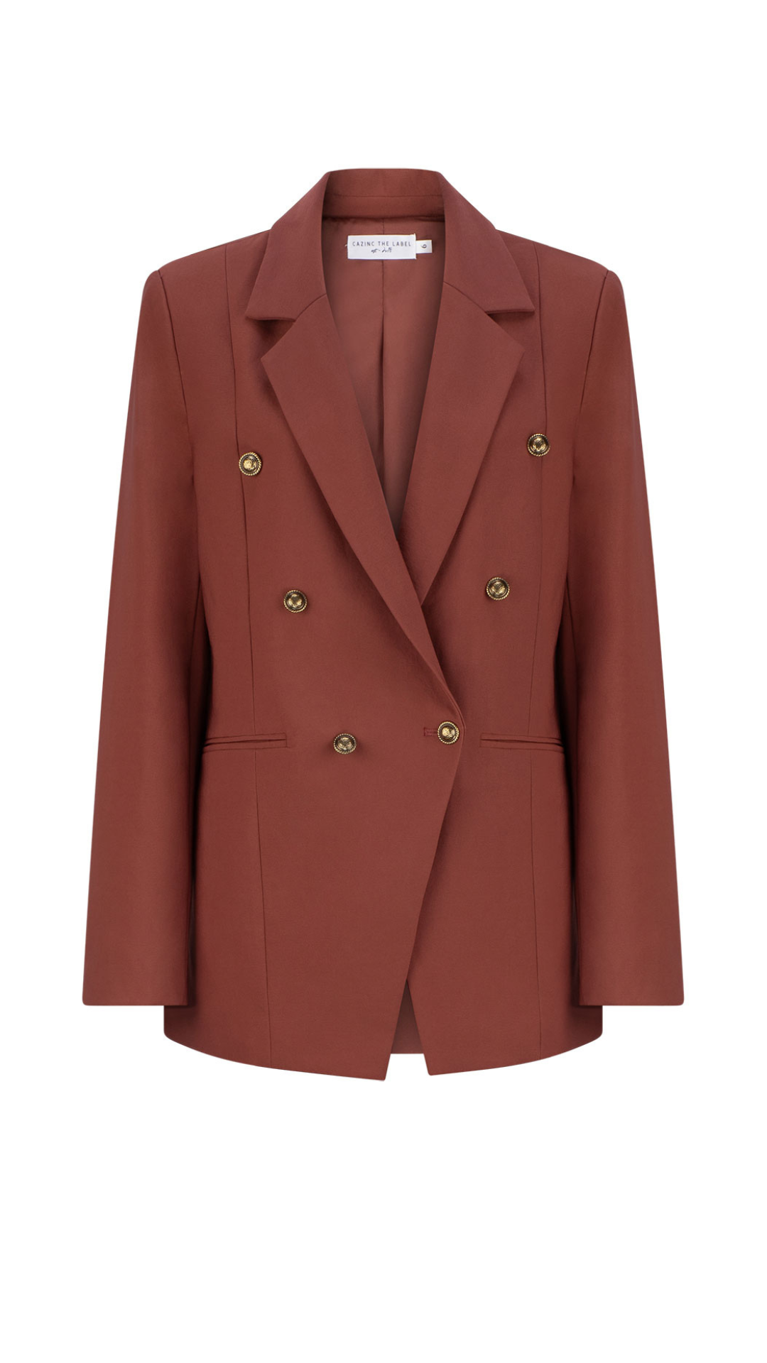 Valentina Stretch Blazer - Chocolate