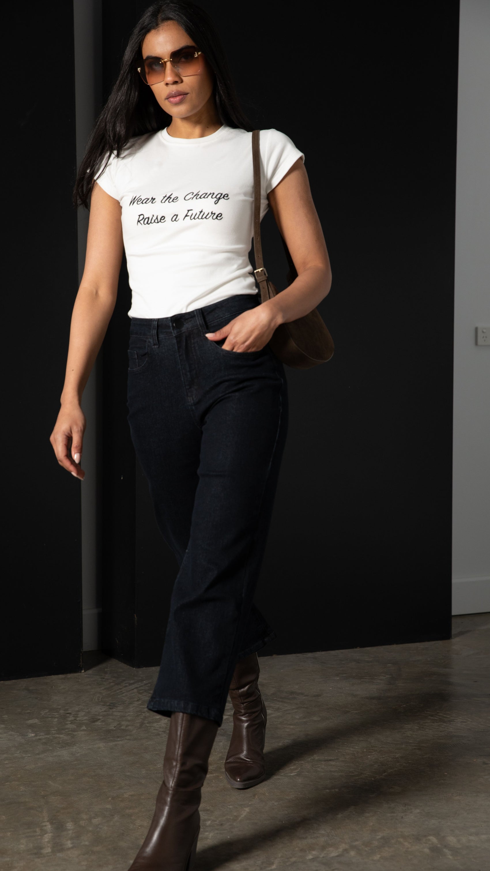 Jasper Everyday Essential Stretch Jeans Capri - Dark Blue
