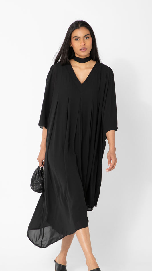 Harmony Chiffon Dress - Black