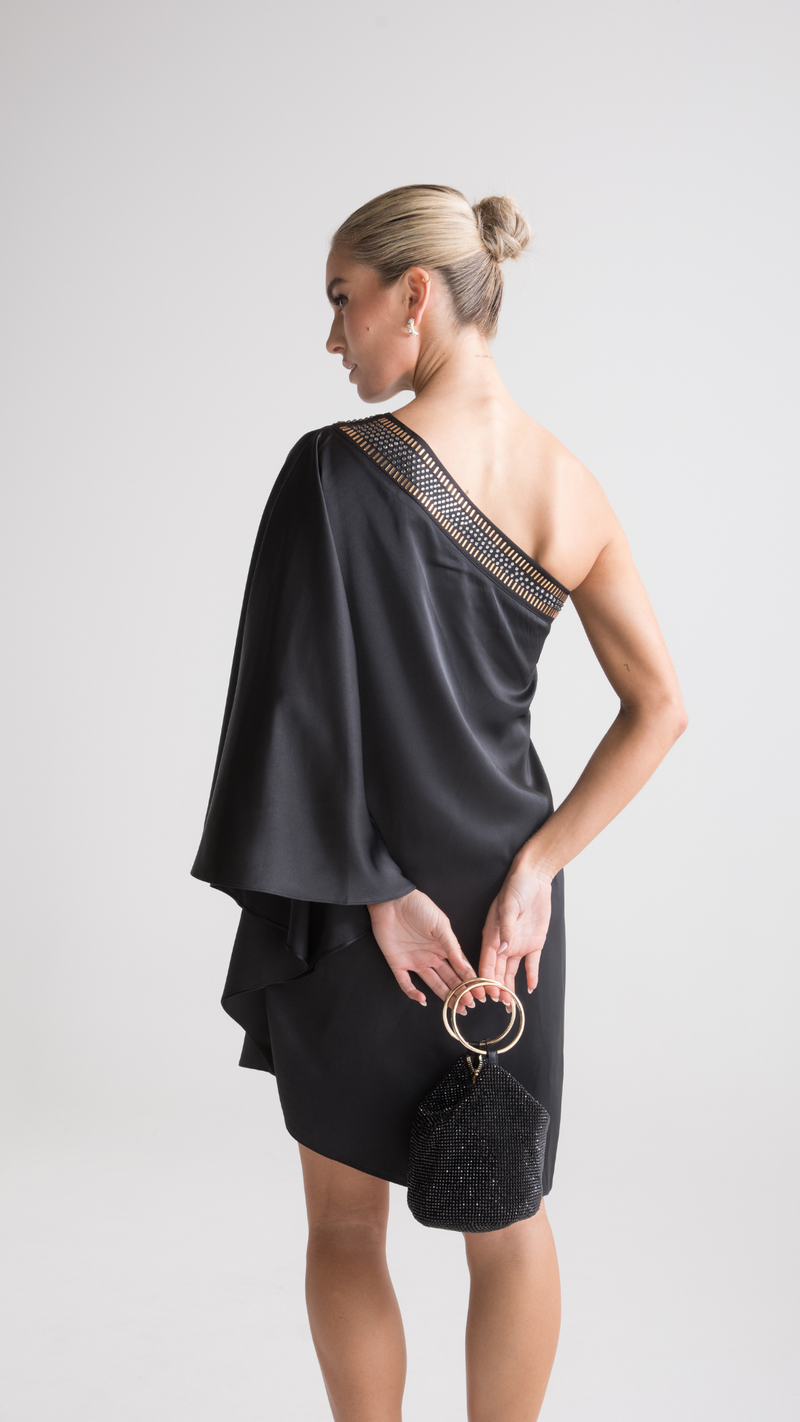 Paris Embellished Dress - Black