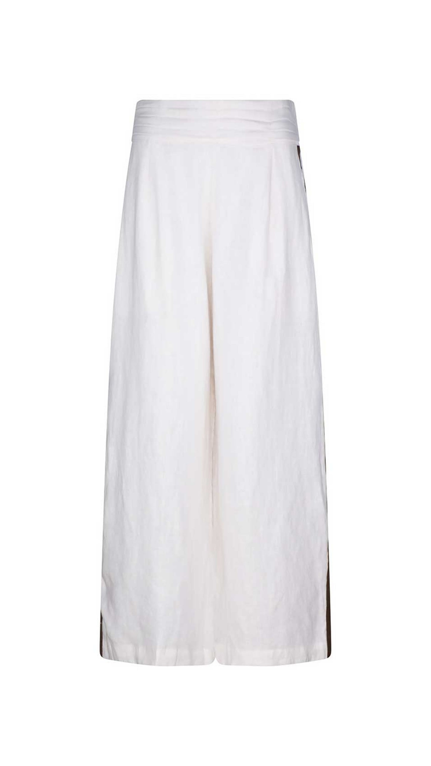Max European Flax Linen Pants - White