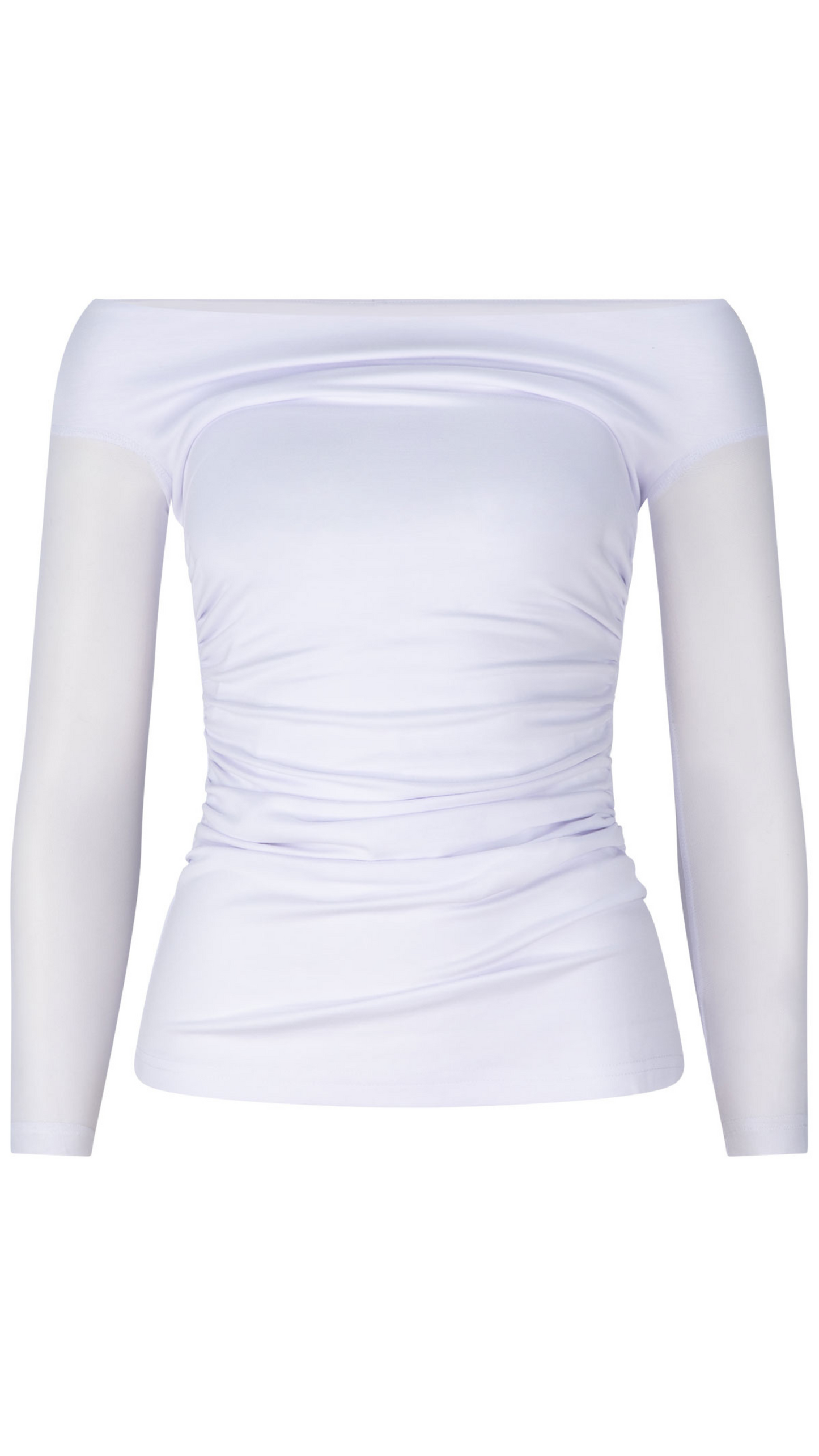 Eclipse Cold Shoulder Top - White