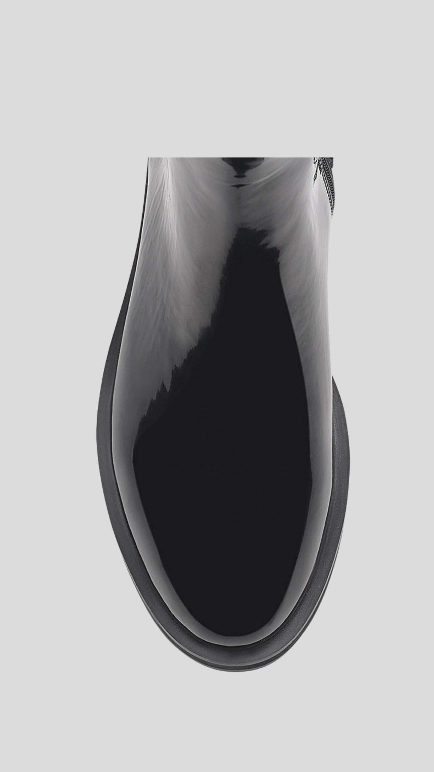 LW James Black Patent Leather Boots - Black