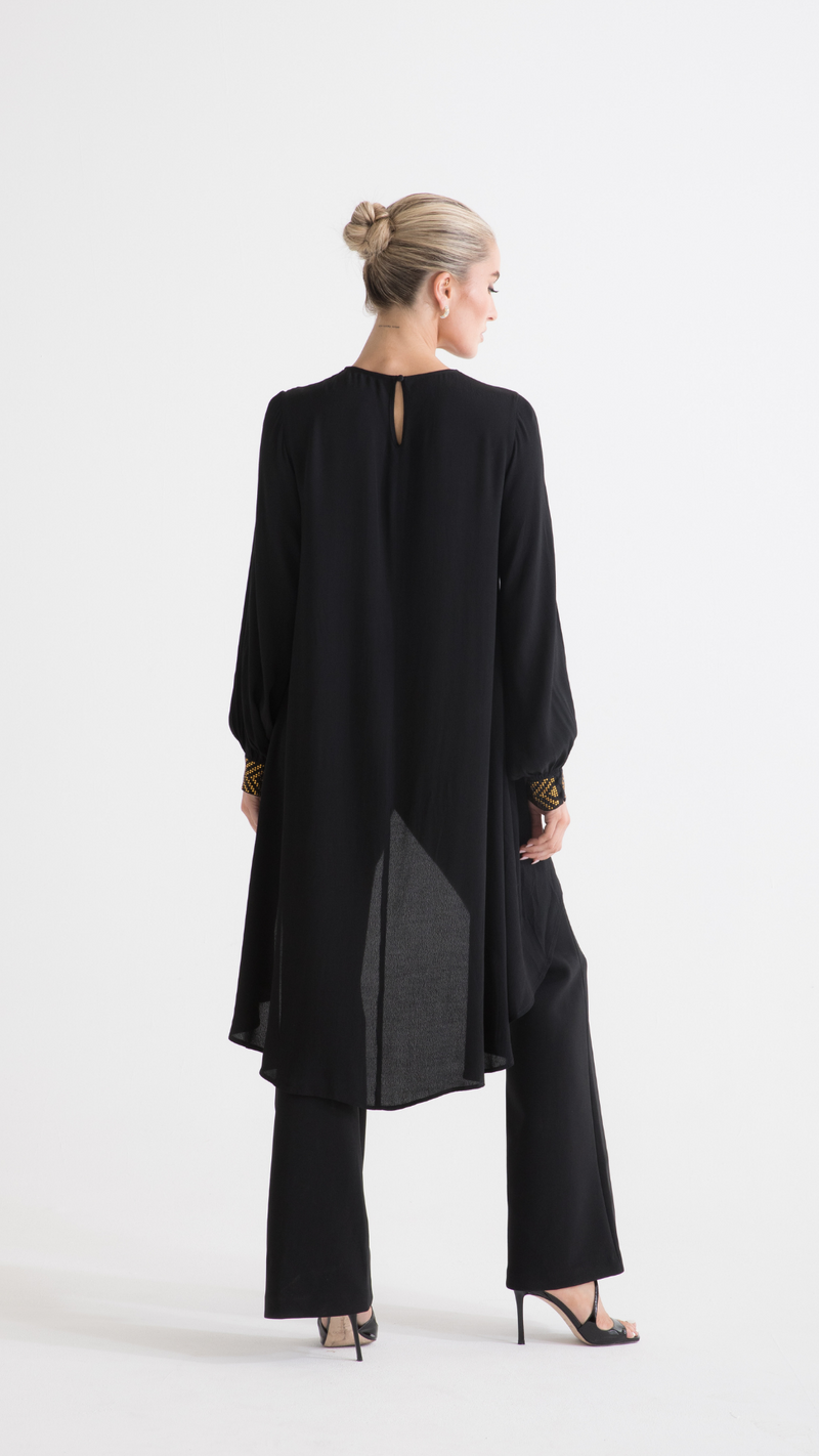 Rueben Bespoke Kaftan - Black