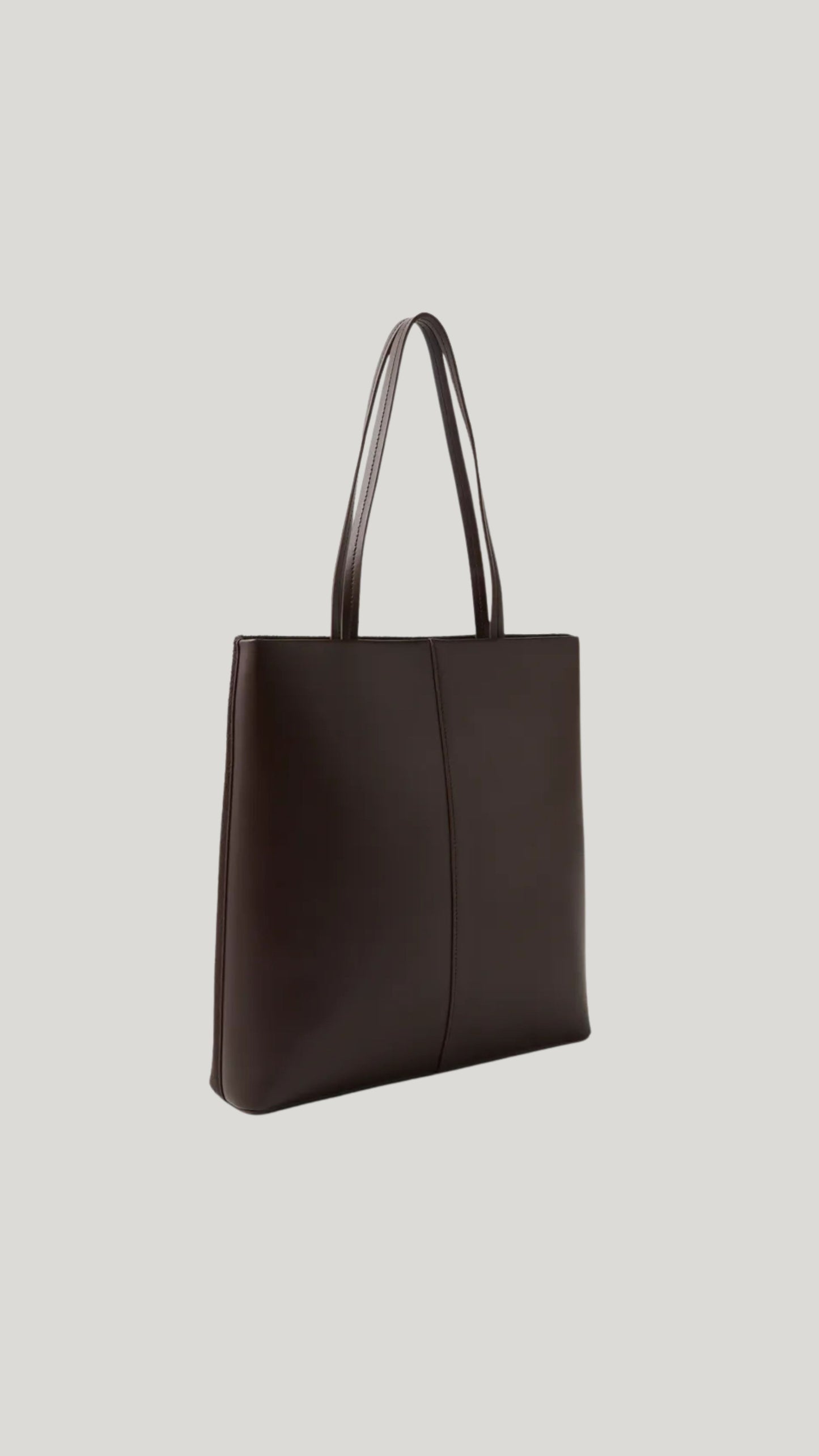 Talli Pony Leather Tote Bag - Dark Chocolate