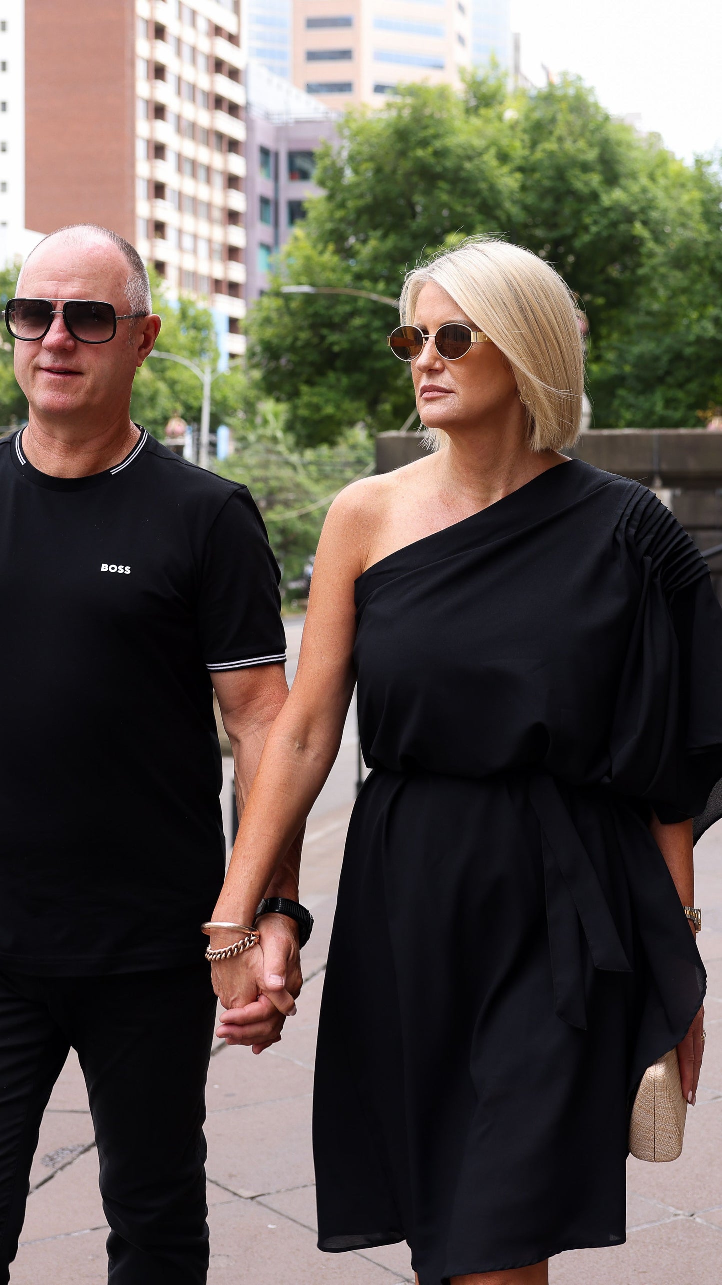Paris One Shoulder Dress - Black
