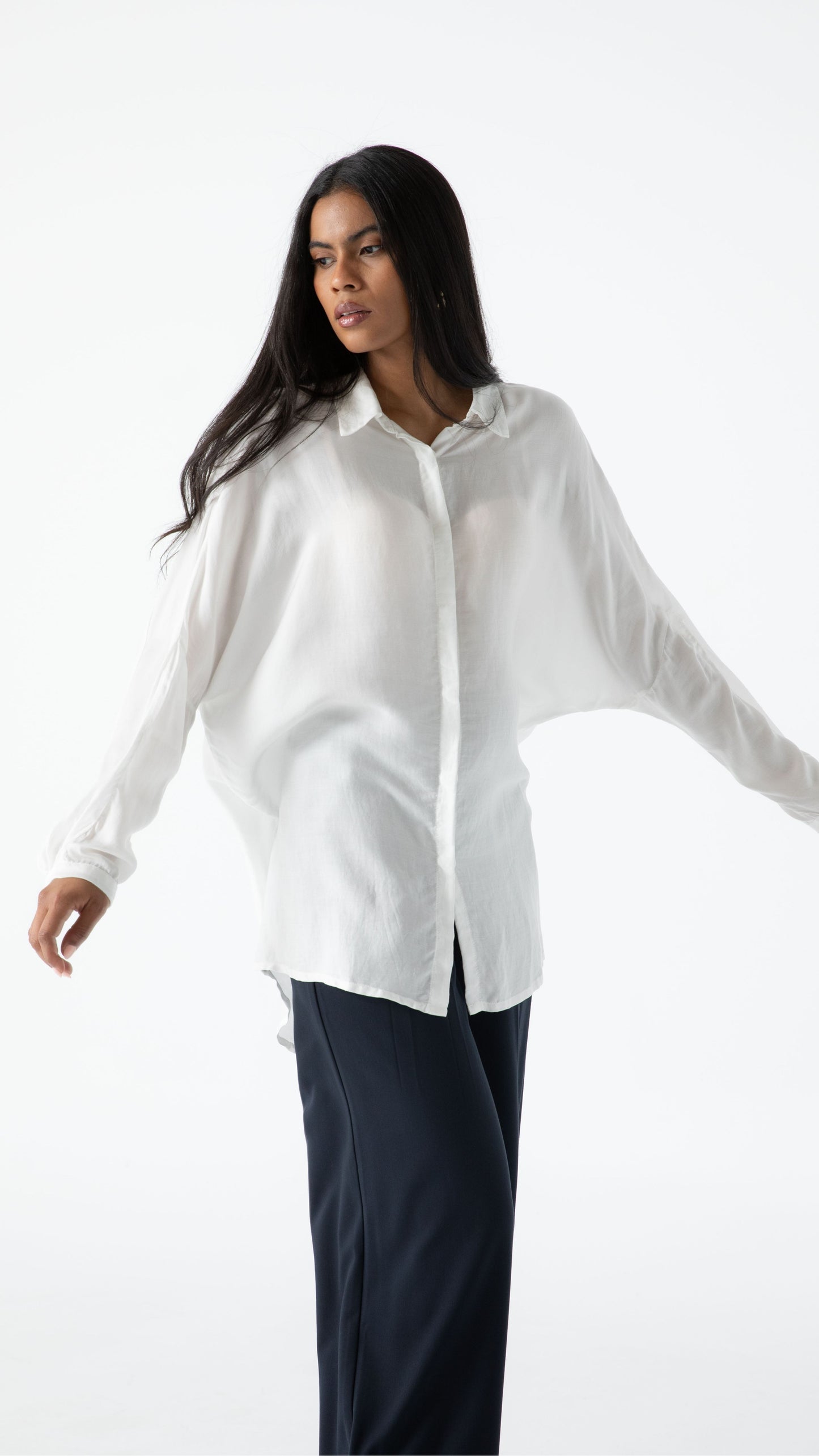 Axis Lyocell Tencel Shirt - White