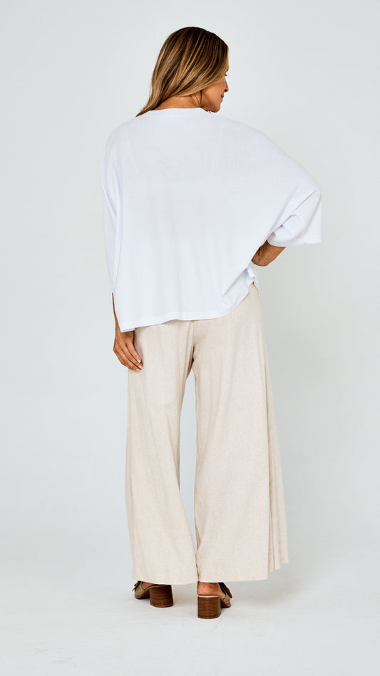 Dallas Lightweight Cotton Top - White