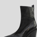 Lissbon Leather Boots With Rubber Sole - Black