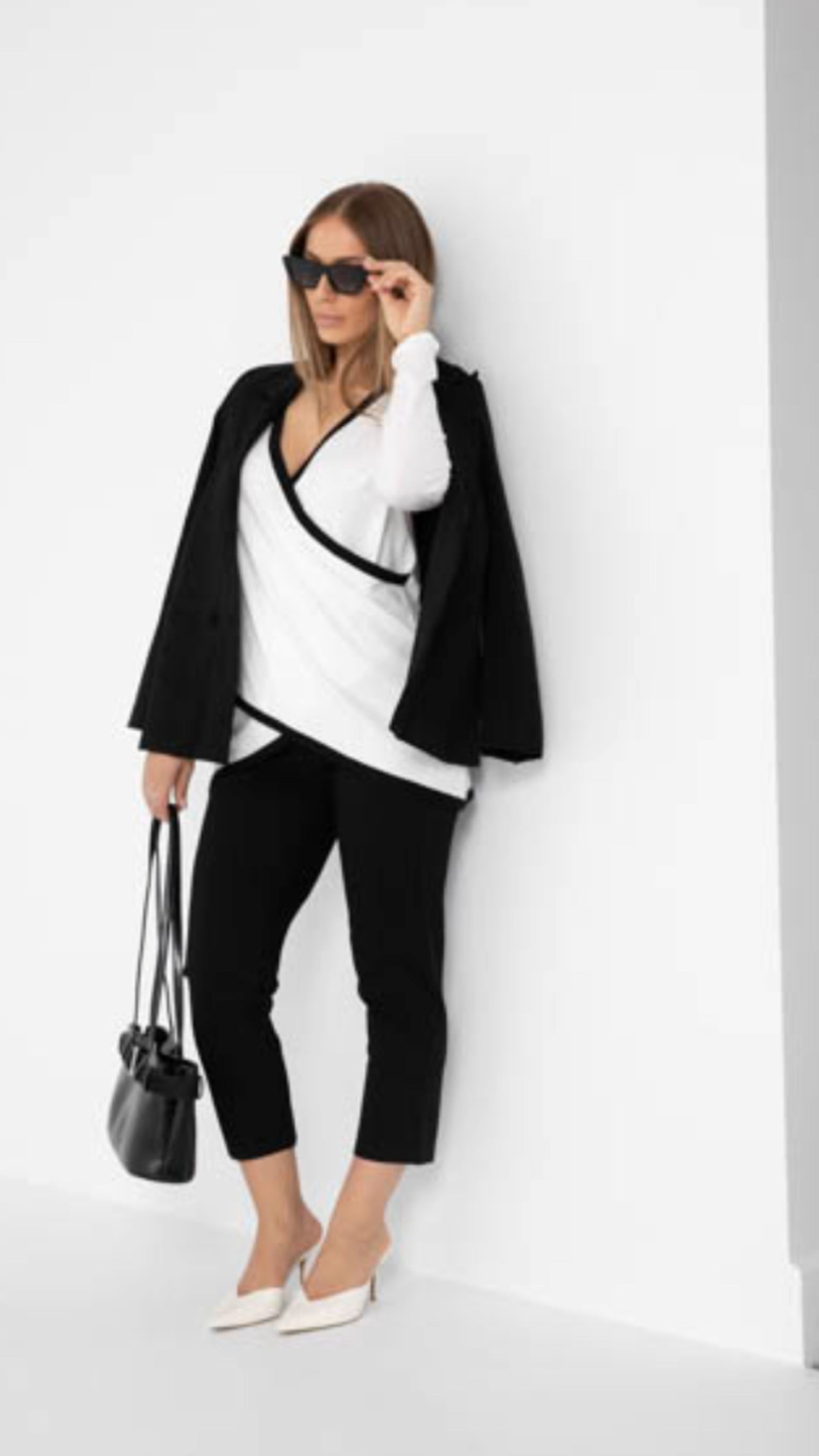 Tilda Leather, Pony Strap Bag - Black