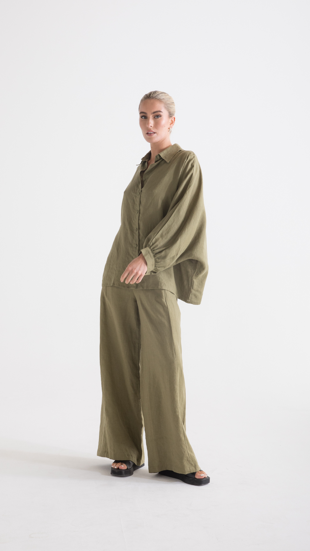 Ryder Linen Shirt - Pistachio