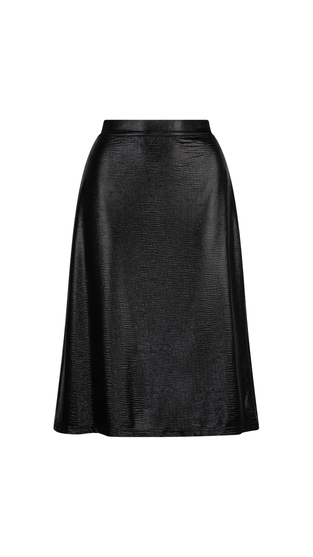 Bridgette Metallic Pencil Stretch Skirt - Black