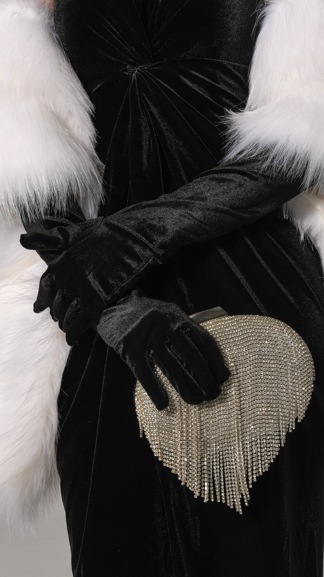 Luxurious Faux Fur Shawl - White
