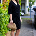 Brooke Summer Wrap Dress - Black
