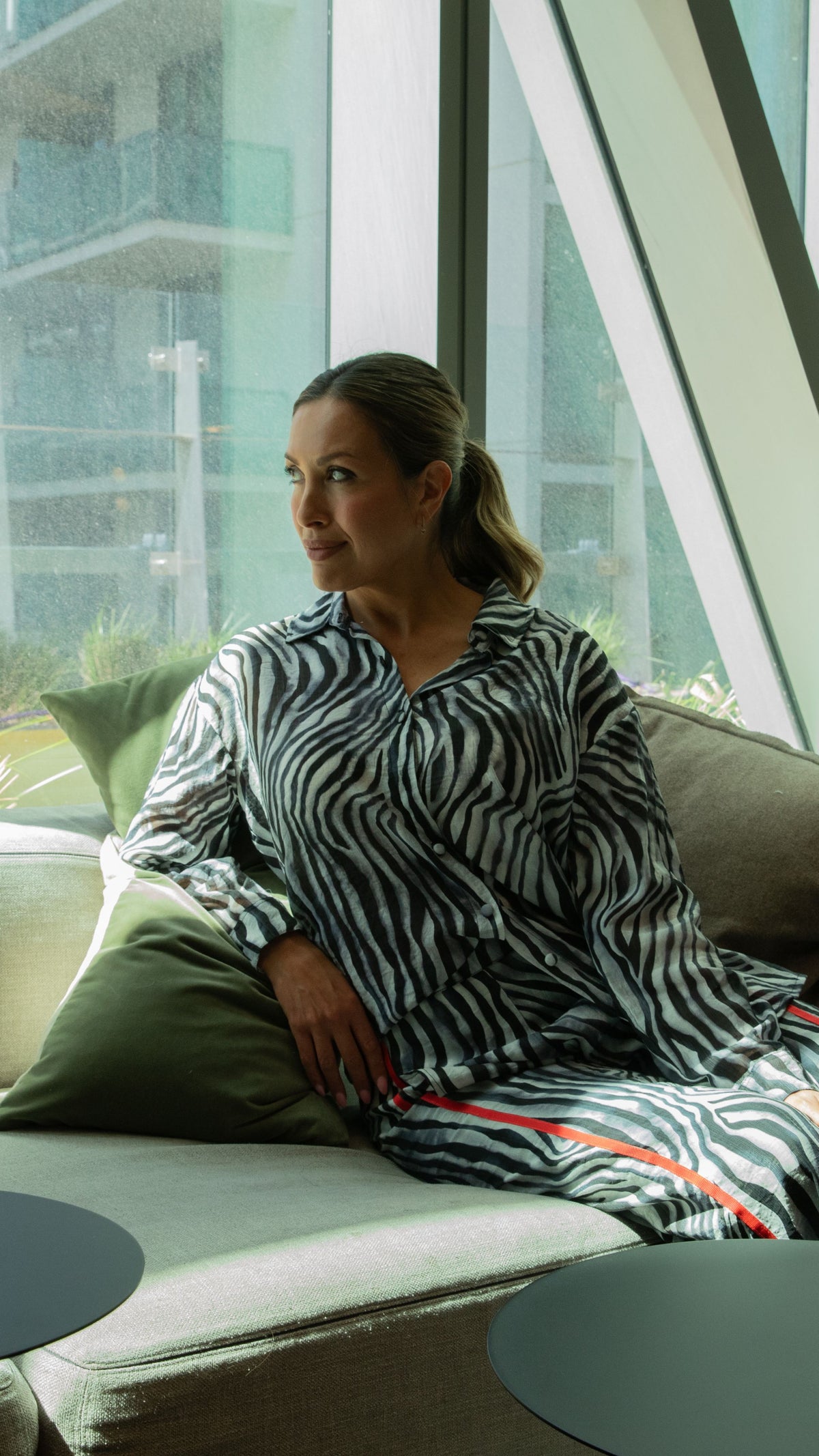 Layla Rayon Shirt - Zebra Print