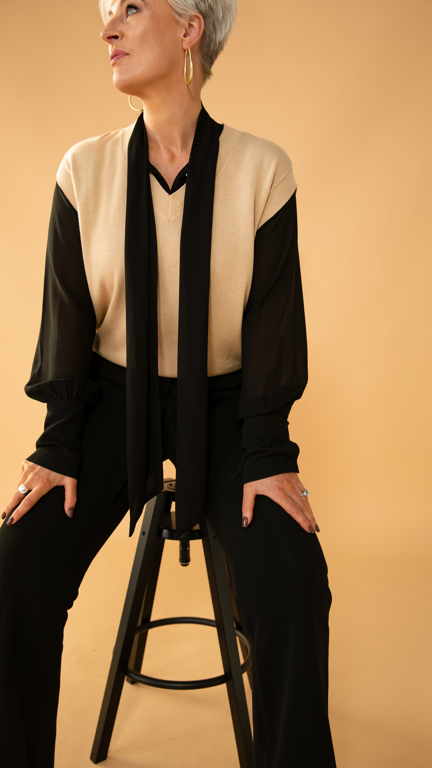 Ariel Top/Vest - Oat