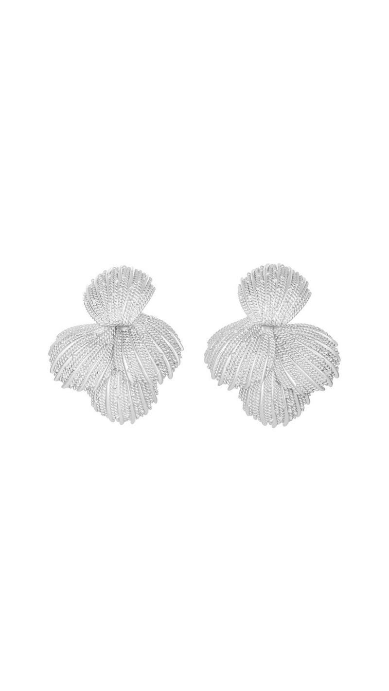 Kitte Editorial Earrings - Silver