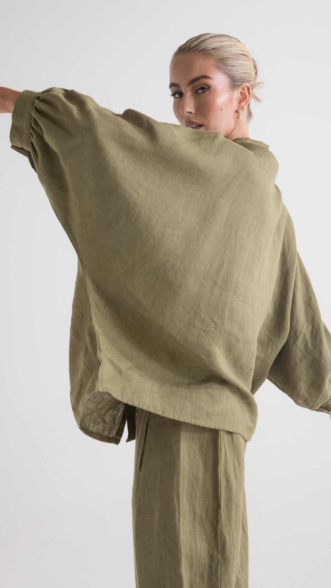 Ryder Linen Shirt - Pistachio