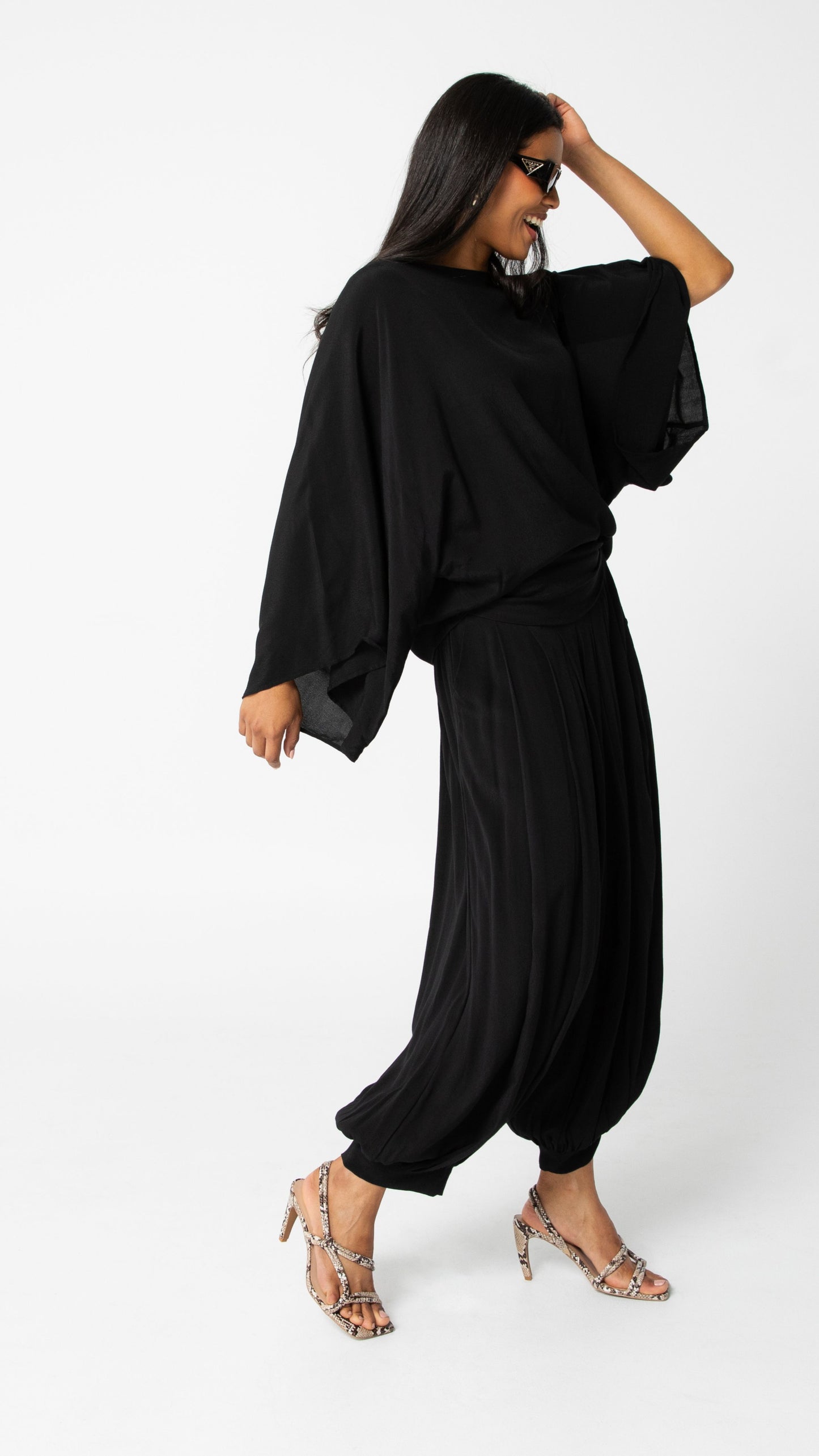 Motion Viscose Relaxed Style Pants - Black