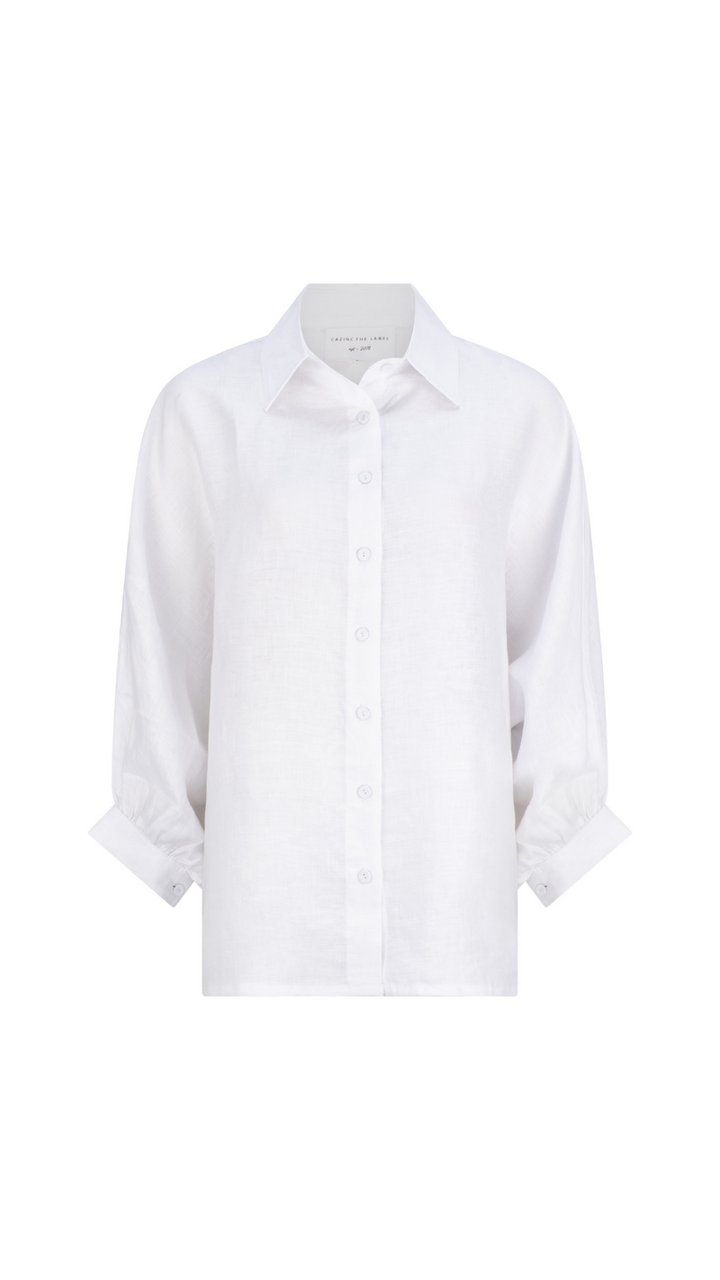 Ryder Linen Shirt - White