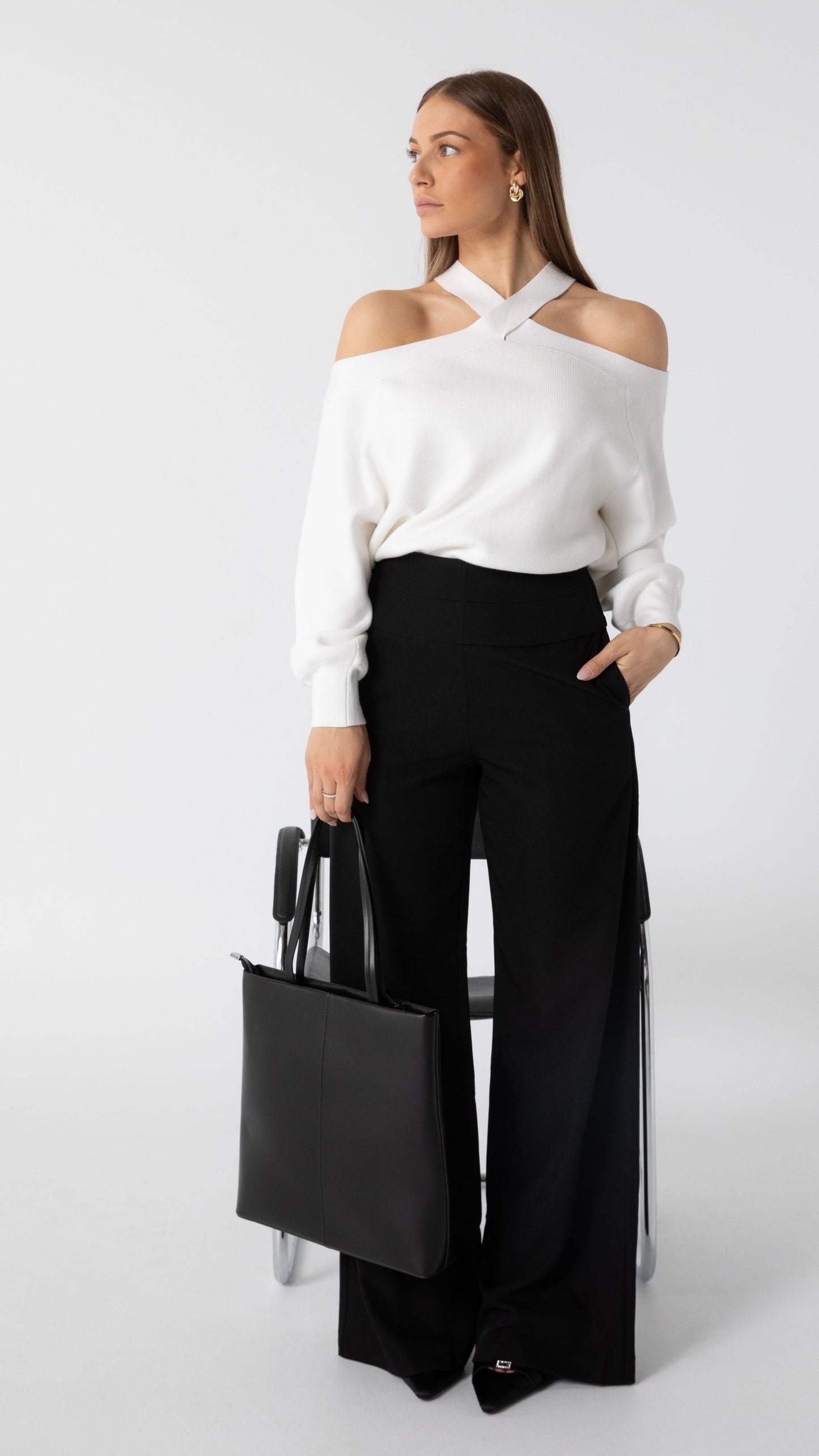 The Block Soft Knit - White