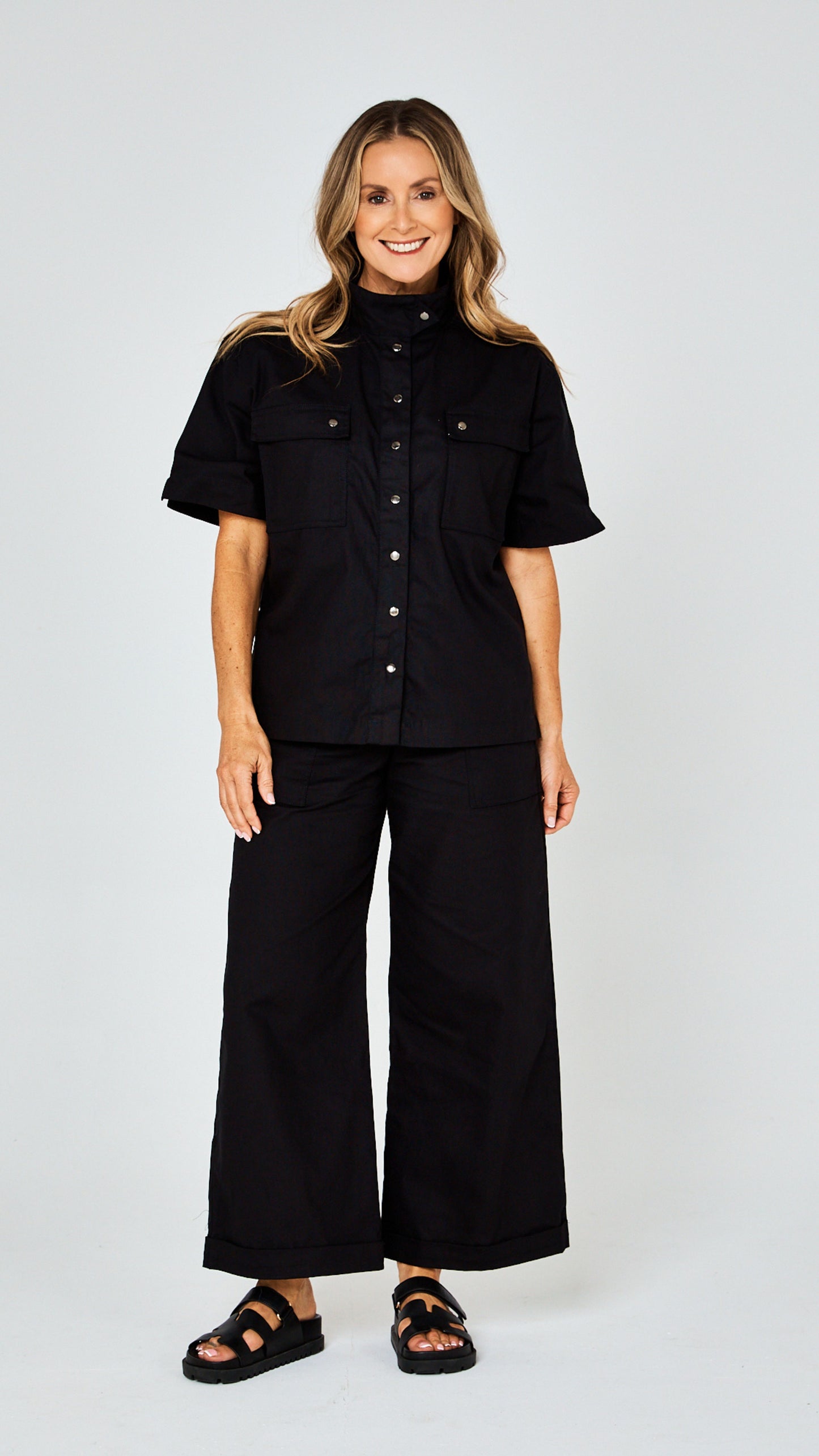 Rhett Cotton Canvas Pants - Black