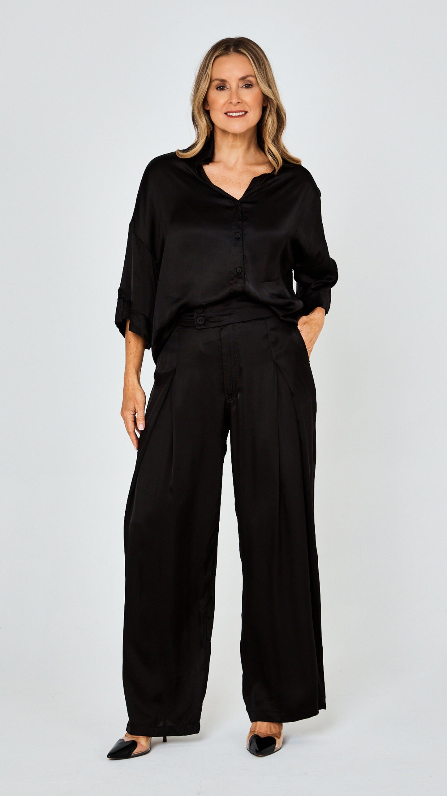 Sarita Bespoke Ecovero Satin Pants