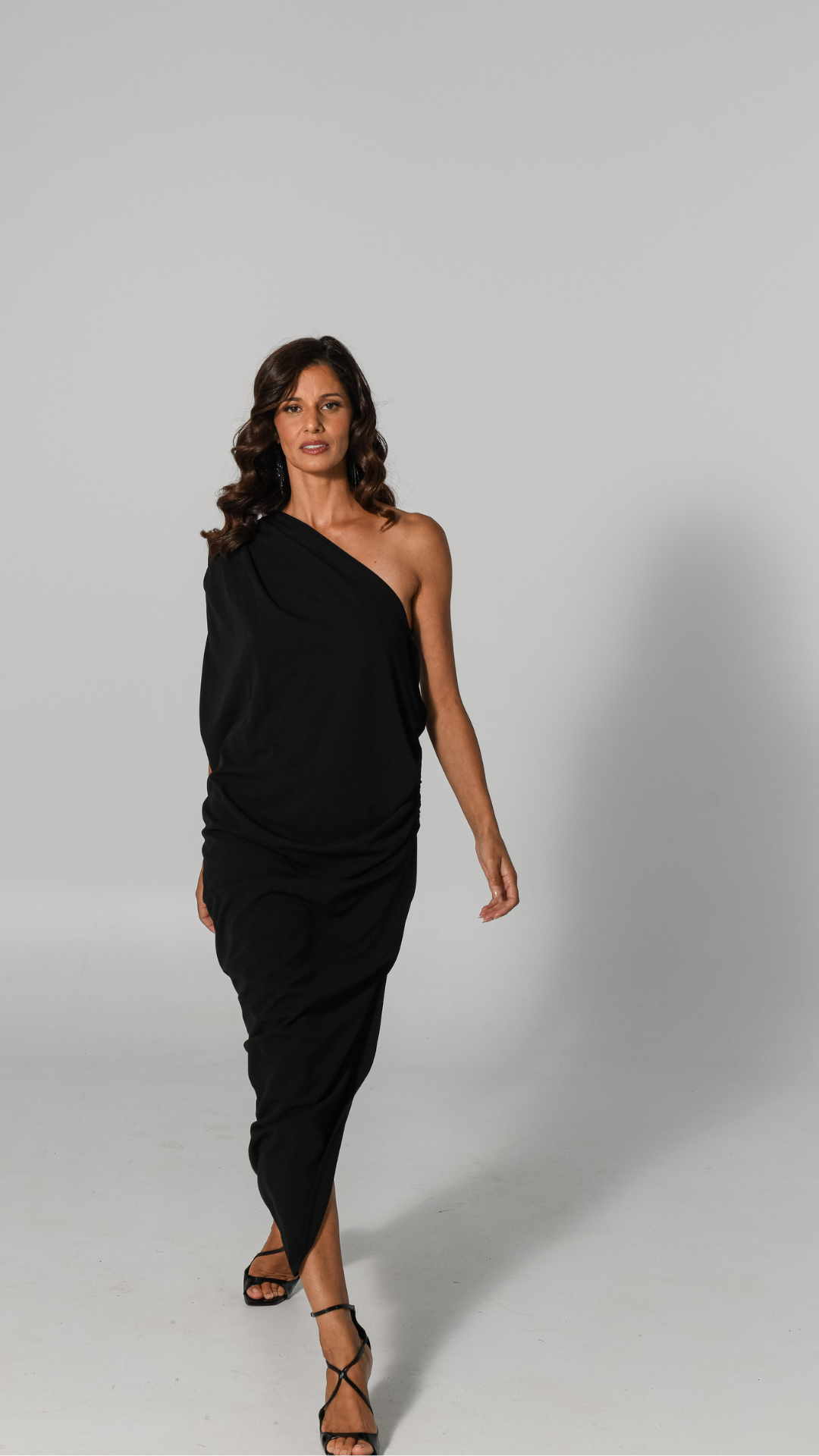 Grace Drape Dress - Black