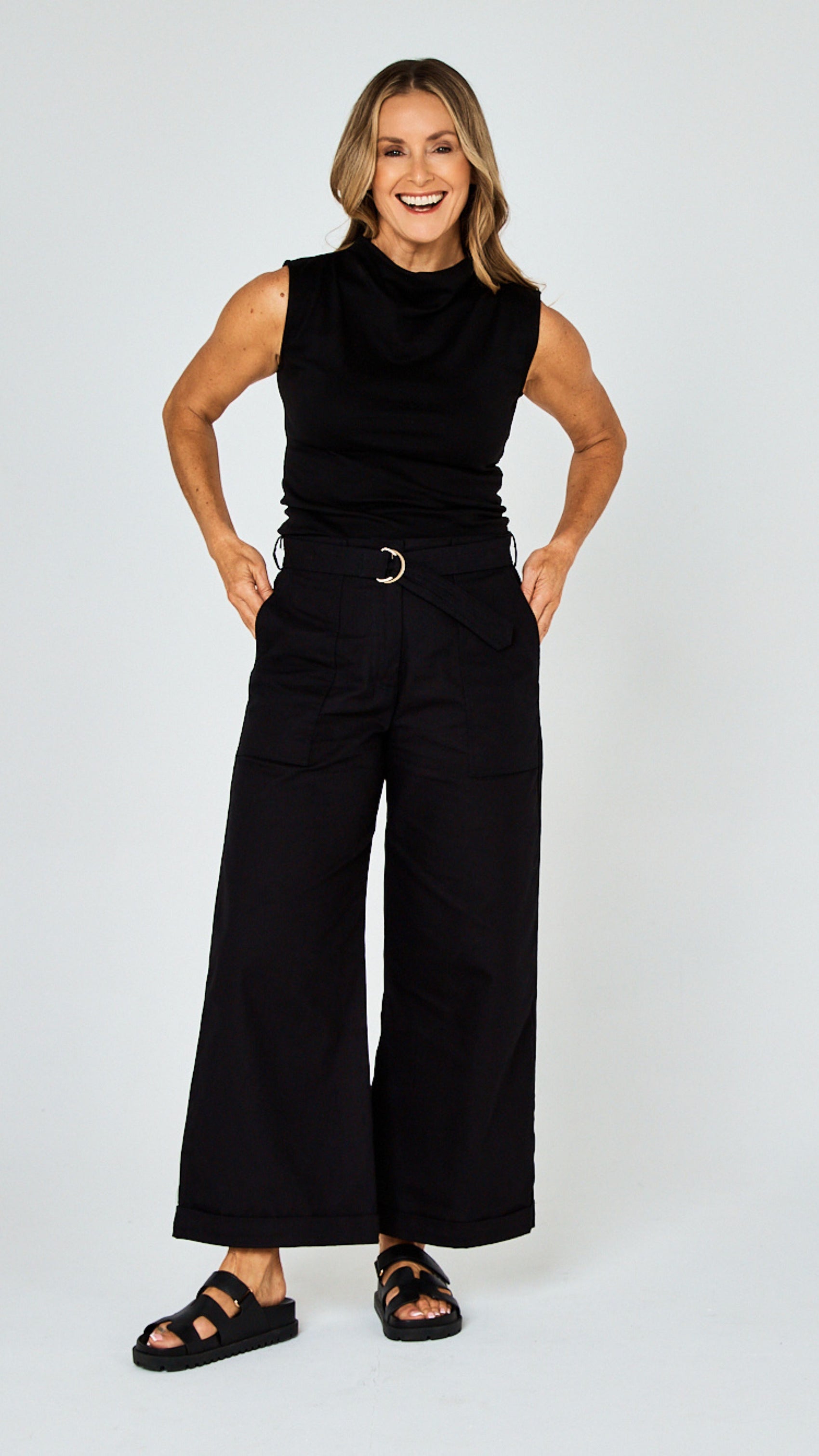 Rhett Cotton Canvas Pants - Black