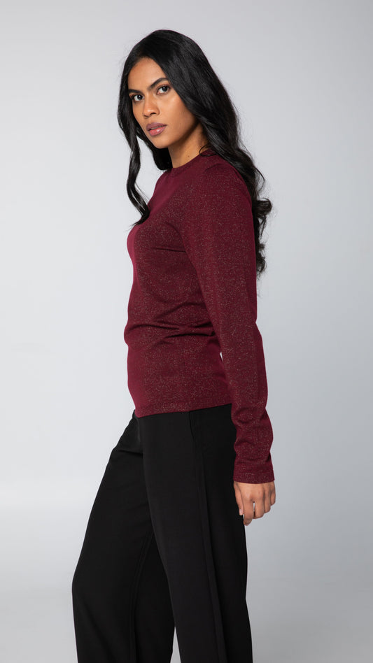Nova Glimmer Knit - Wine