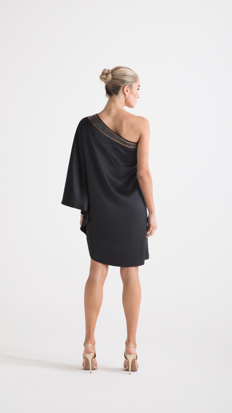 Paris Embellished Dress - Black