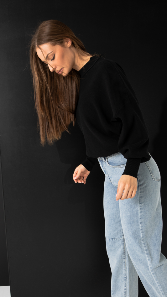 Marco Cotton Knit - Black