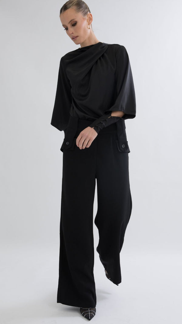 Leon Relaxed Pants - Black