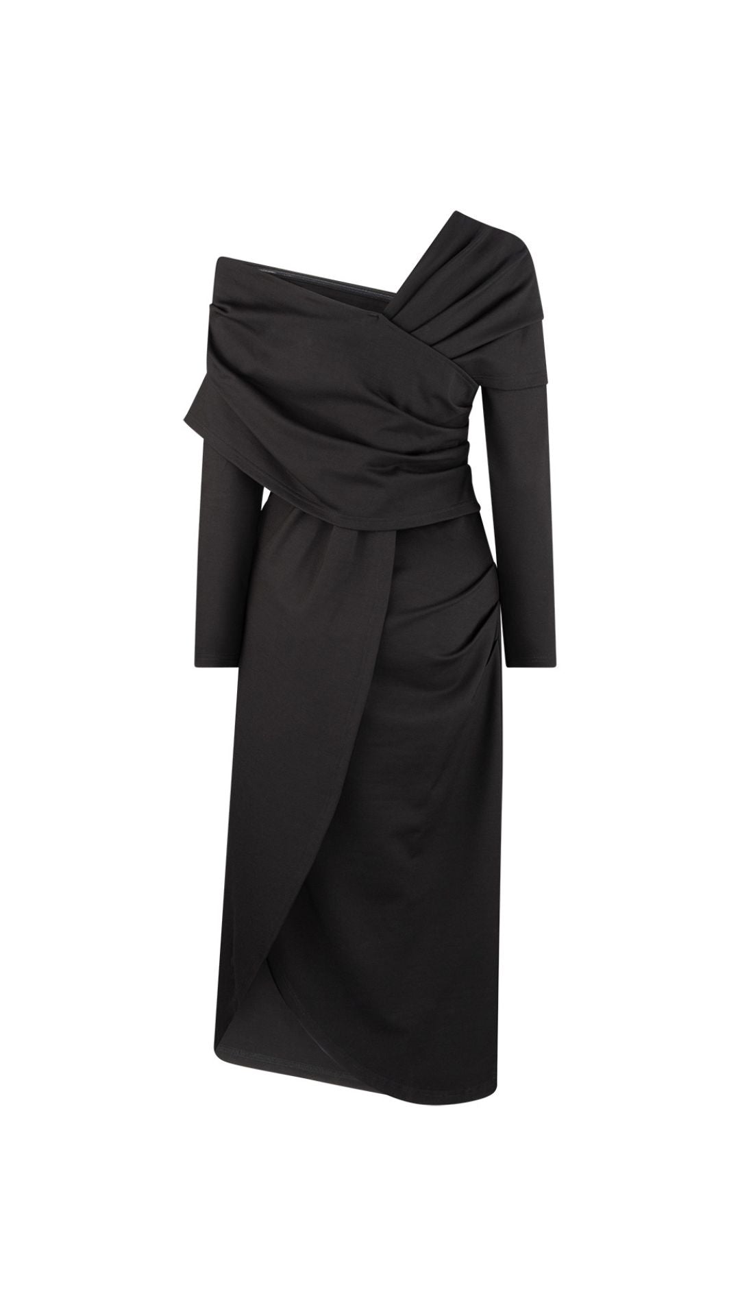 Moss Ponte Dress - Black