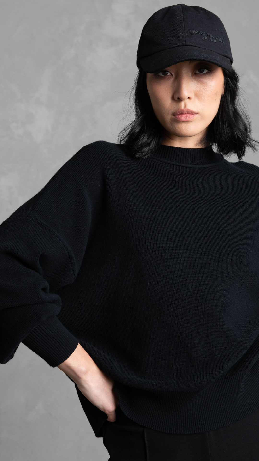 Marco Lightweight Cotton Top - Black