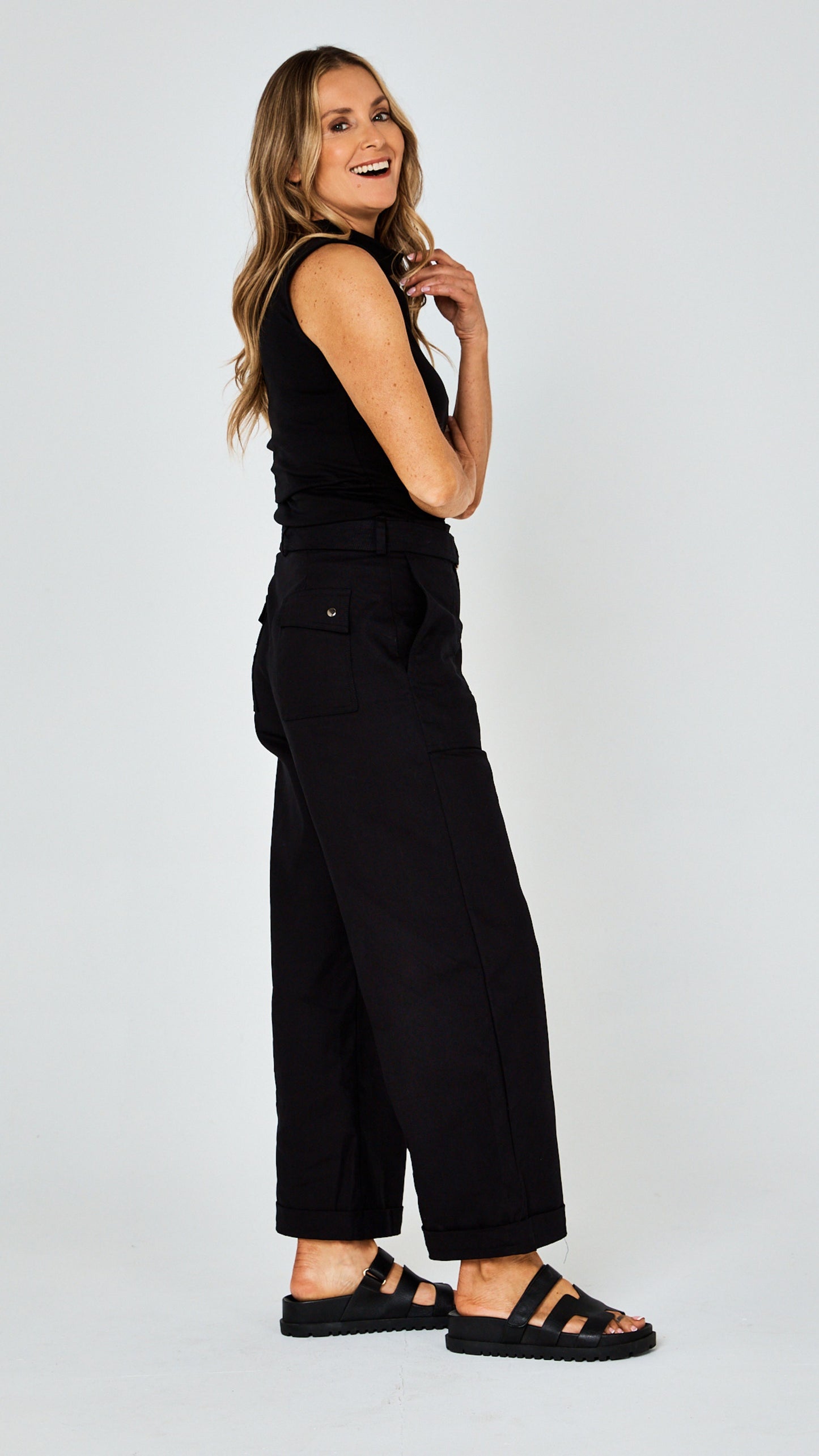 Ruby Cotton Air Top - Black