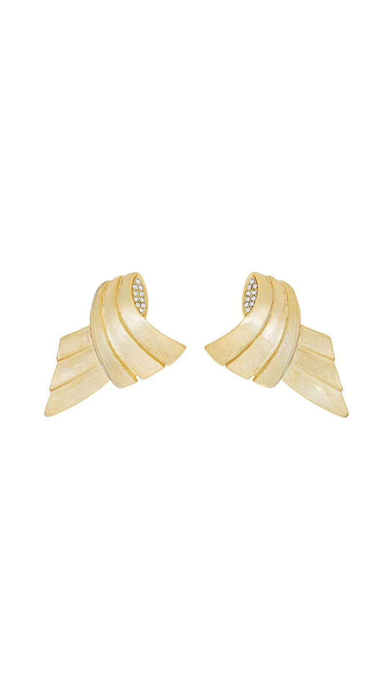 Kitte Folio Earrings - Gold