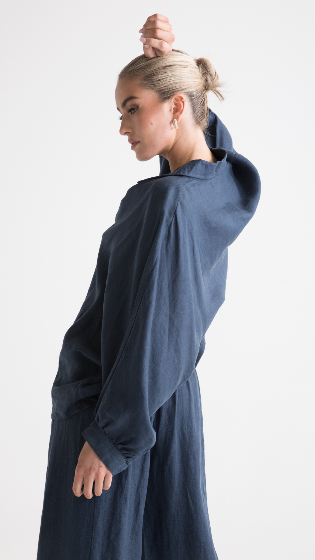 Ryder Linen Shirt - Navy