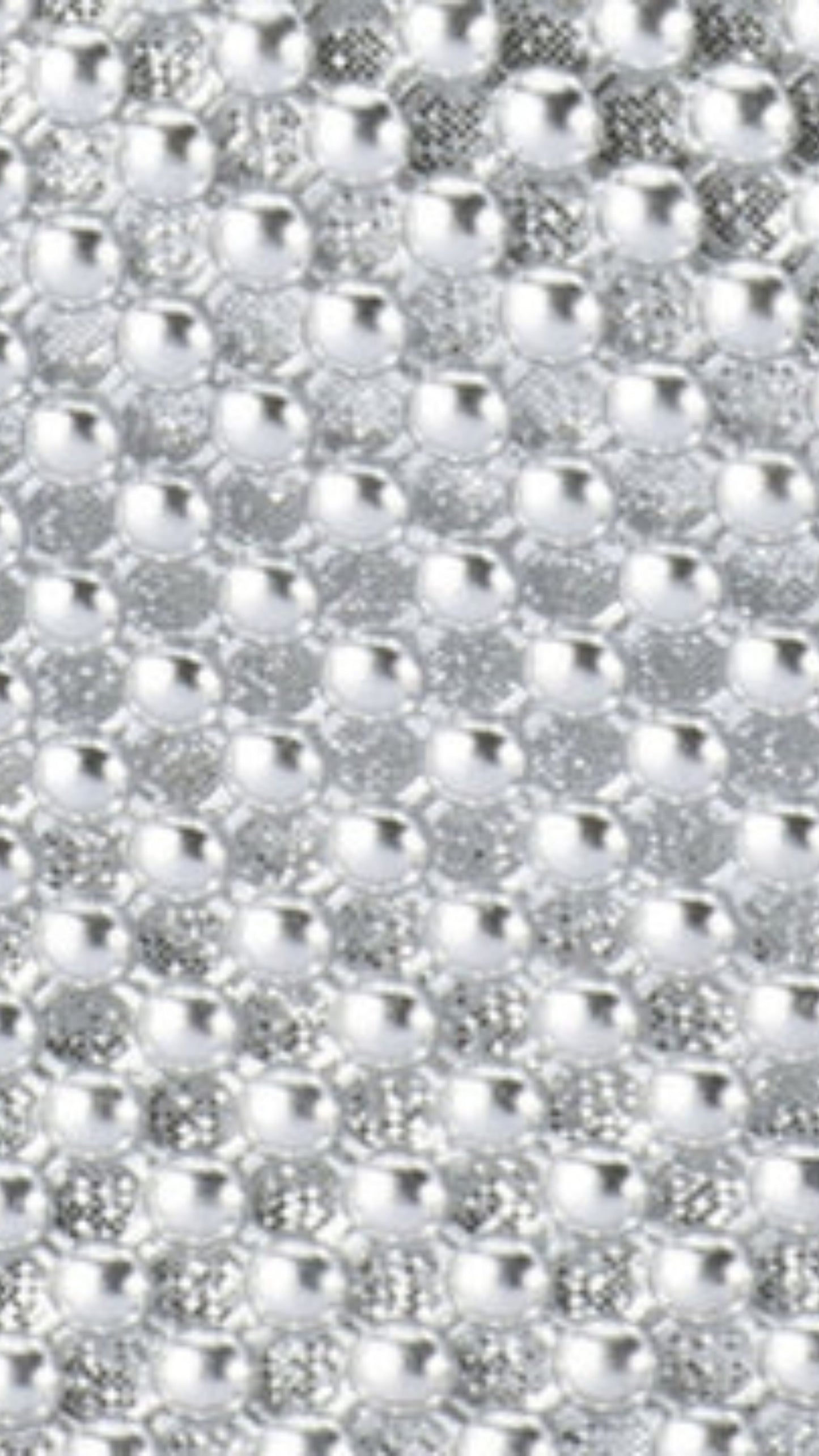 Skylar Silver Ball Mesh Bag - Silver