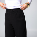 Oliver Structured Cross Pants - Black