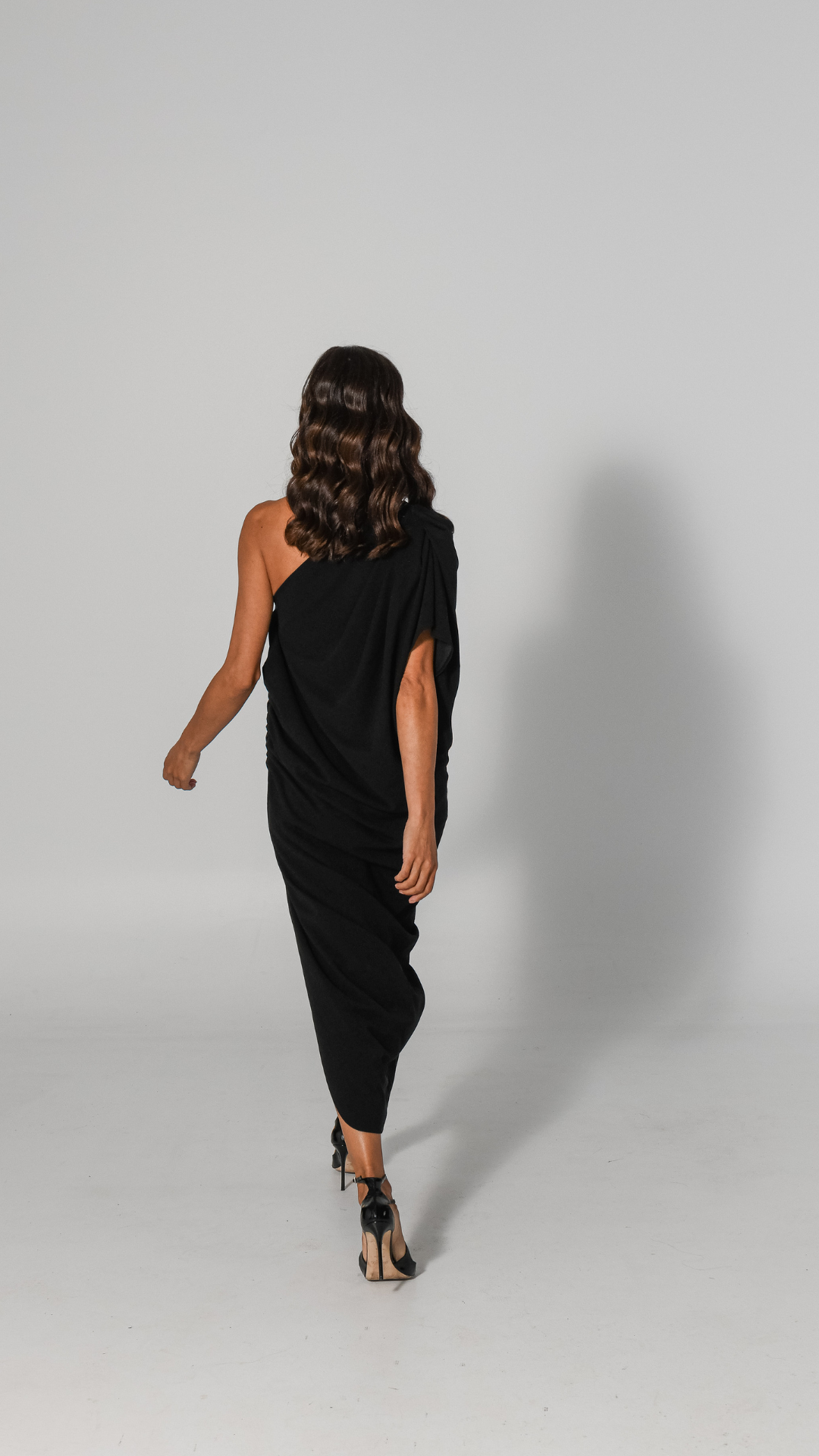 Grace Drape Dress - Black