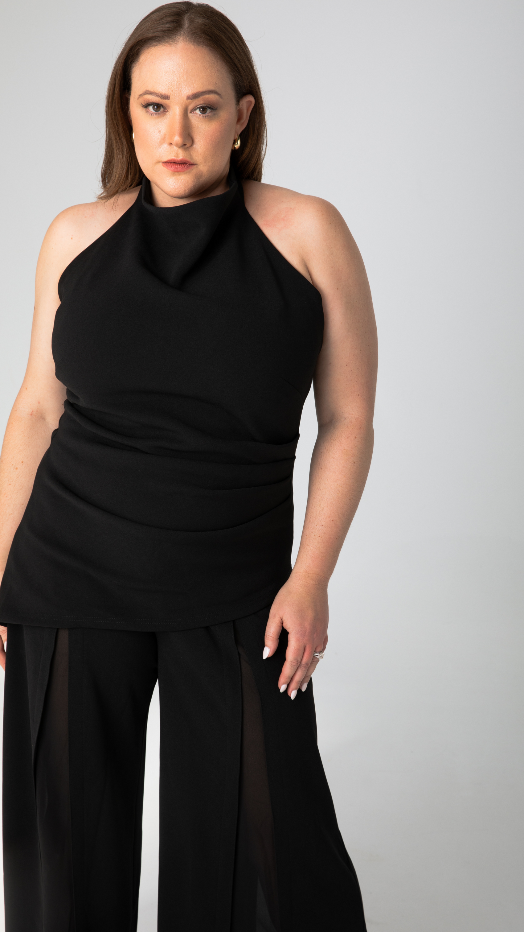 Mia Halterneck Top - Black