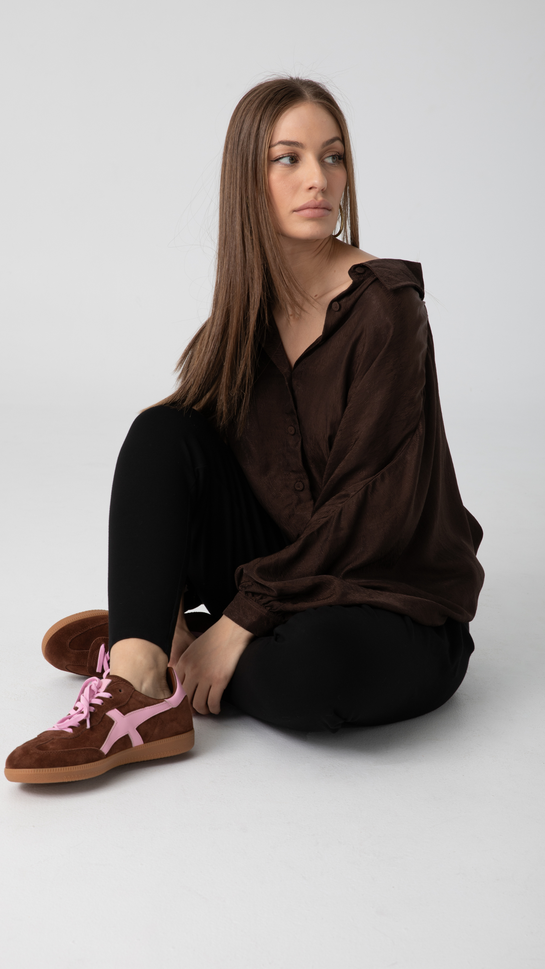 Goodsole 2001 Crossroads - Coffee Soft Suede/Candy Pink Leather